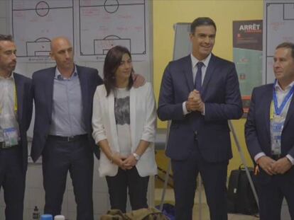 Pedro Sánchez: “Habéis logrado que todo el país esté pendiente del fútbol femenino”