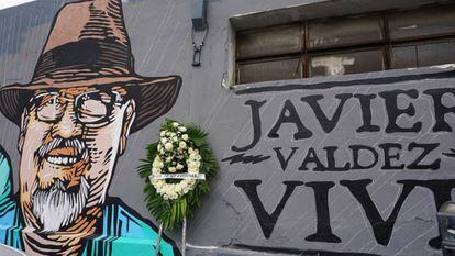 Manifestaci&oacute;n de periodistas, el pasado domingo en Monterrey, para exigir justicia por el asesinato de Javier Valdez.