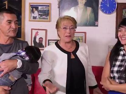 El vídeo difundido por Michelle Bachelet.