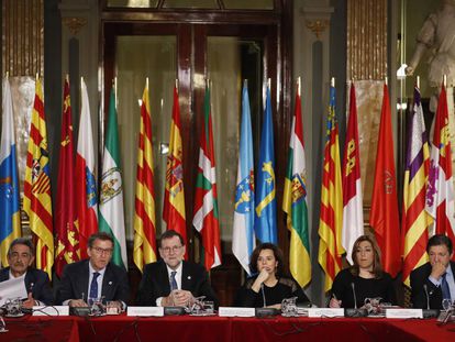 VI Conferencia de Presidentes Auton&oacute;micos. en el Senado. Mariano Rajoy, Presidente del Gobierno preside el acto  
