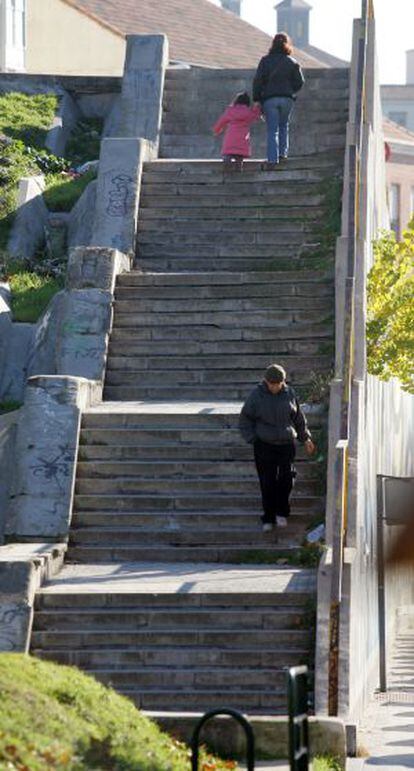 Escaleras en Fuencarral (Madrid)