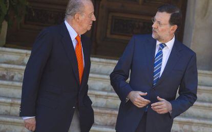El Rey y el presidente del Gobierno, Mariano Rjaoy.