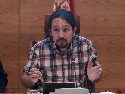 El líder de Podemos niega en el Senado que su formación haya recibido financiación de algún Gobierno