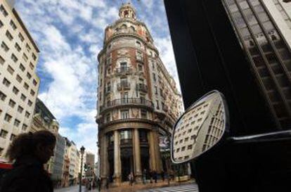 Fachada de la sede central del Banco de Valencia.