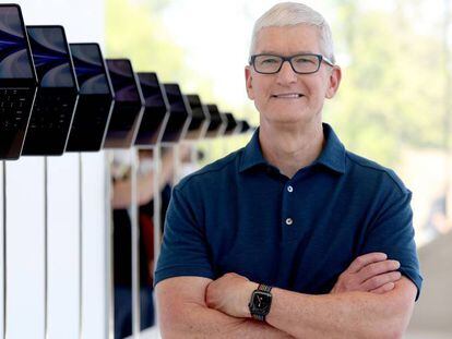 Tim Cook, consejero delegado de Apple, en un evento en Cupertino (California), sede de la compañía.