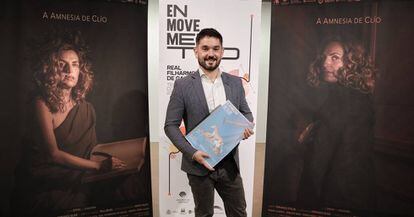 Fernando Buide, durante la presentación de 'A amnesia de Clío'.