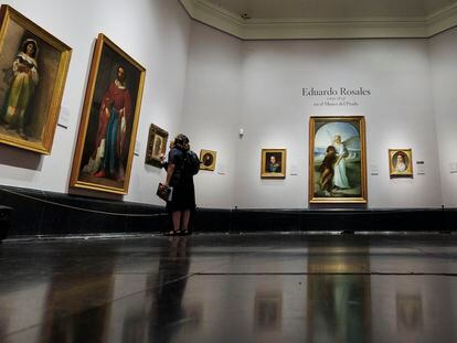 Exposición en el Museo del Prado dedicada al pintor Eduardo Rosales, presentada este lunes en Madrid.