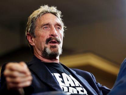 El fundador del antivirus McAfee, John McAfee.