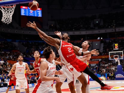 Shai Gilgeous-Alexander, en una entrada a canasta.