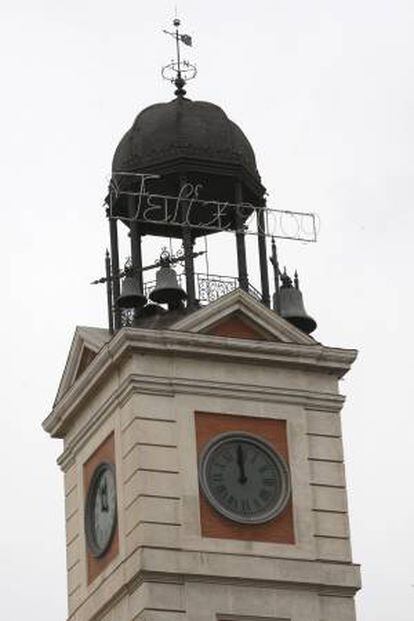 El reloj de la Puerta del Sol. EFE/Archivo