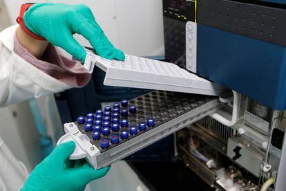 Un laboratorio de vacunas.