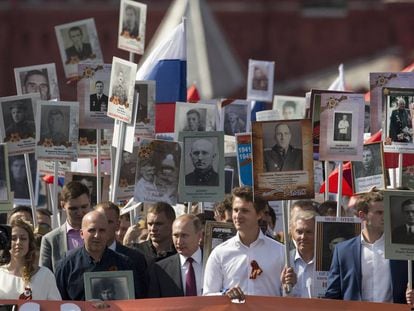 El presidente ruso, Vladimir Putin, celebra los 71 años del fin de la Segunda Guerra Mundial.