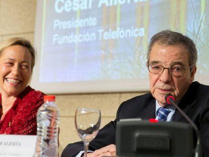 César Alierta durante su intervención de los itinerarios formativos de Empleo Digital.