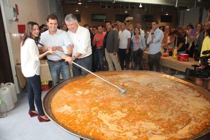 Imatge de l&#039;arrossada de Ciutadans. 