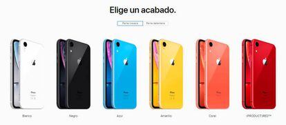 Colores en los que llega el iPhone XR al mercado