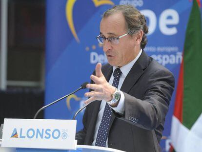 El candidato del Partido Popular a lehendakari, Alfonso Alonso.