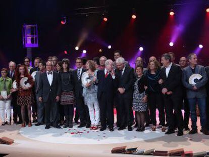Los premiados por el Consell Nacional de la Cultura i de les Arts (CoNCA) en 2014.