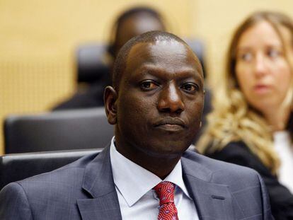 William Ruto, en la Corte Penal Internacional. 