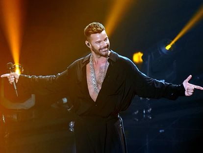 Ricky Martin, durante su actuación en los Grammy Latinos.