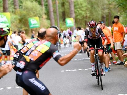 Marc Soler durante la quinta etapa de la Vuelta a España este miércoles.