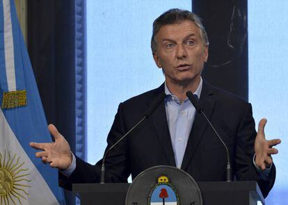 Mauricio Macri, en su primera rueda de prensa del a&ntilde;o.