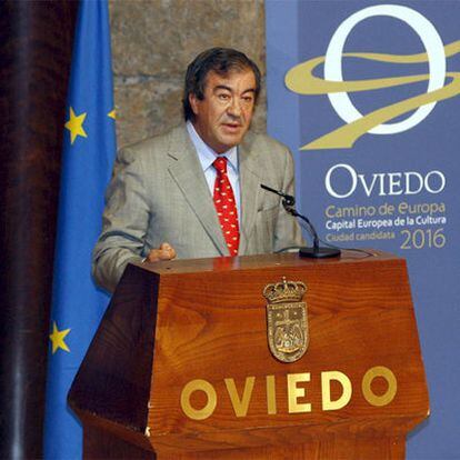 Francisco Álvarez-Cascos, durante un acto en Oviedo en septiembre pasado.