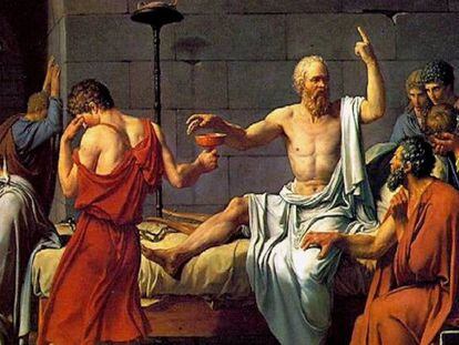 'La muerte de Sócrates', de Jacques-Louis David