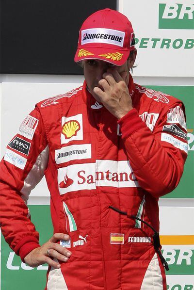 Fernando Alonso, en el circuito de Interlagos.