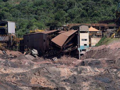 Instalaciones de la mina Brumadinho tras el desastre.