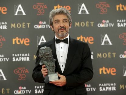 Ricardo Darín, con su Goya a mejor actor protagonista.