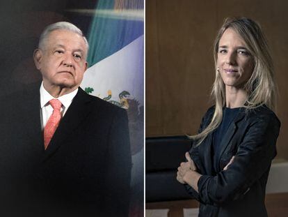 Andrés Manuel López Obrador y Cayetana Álvarez