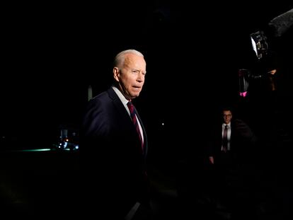 Joe Biden, en la Casa Blanca, este miércoles.