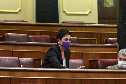 La portavoz parlamentaria de EH Bildu Mertxe Aizpurua durante el pleno del Congreso de los Diputados, el pasado 17 de noviembre.