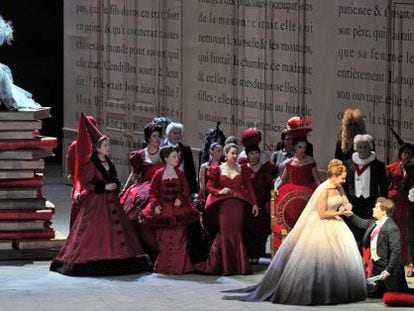 Un momento de la representación en el Liceo de la ópera "Cendrillon".