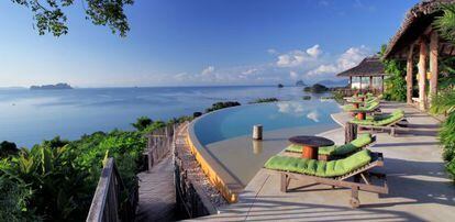La ‘infinity pool’ del hotel Six Senses Yao Noi Resort, en Tailandia.