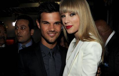 Taylor Lautner y Taylor Swift.