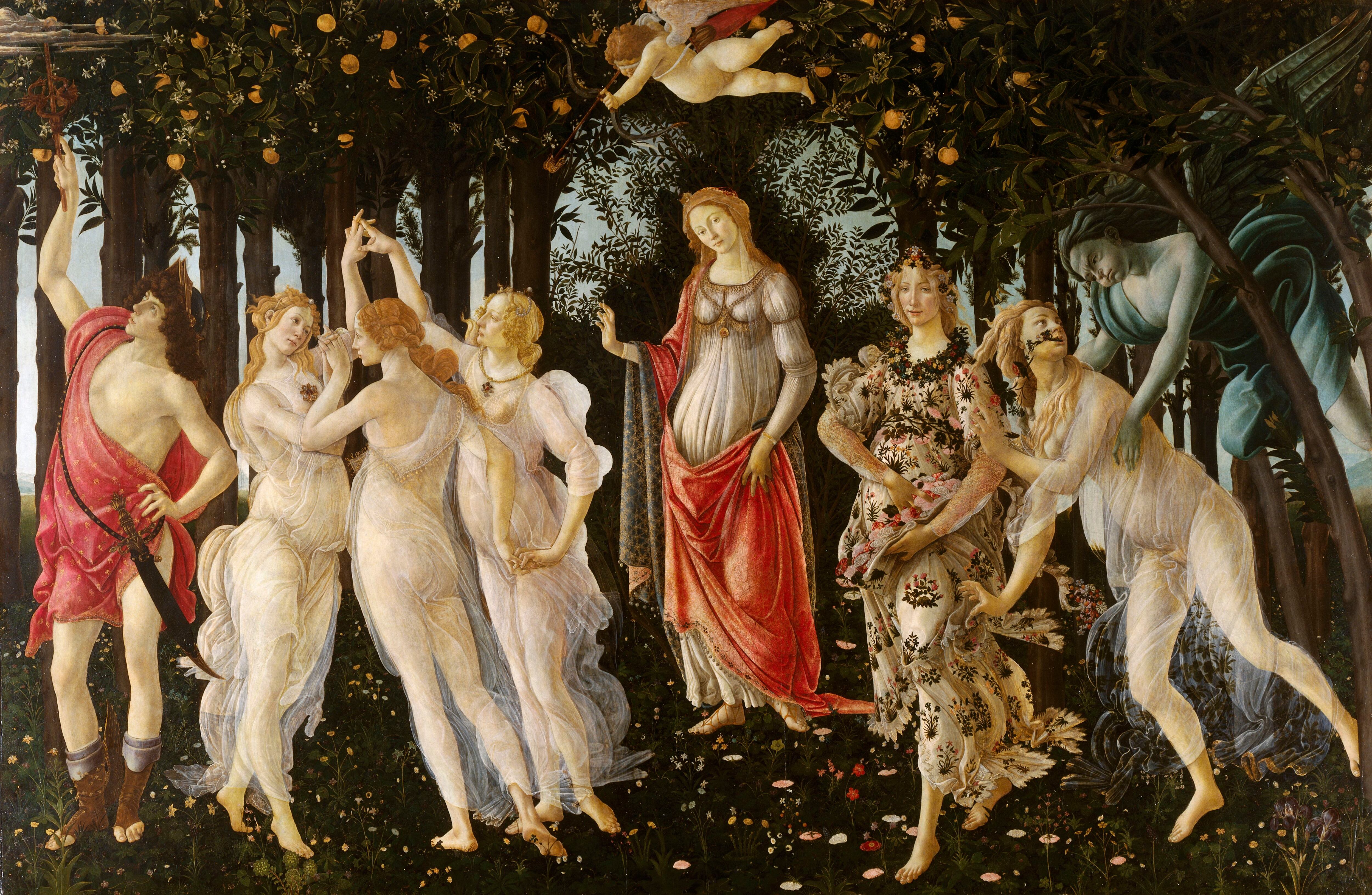 'Alegoría de la primavera', de Botticelli.