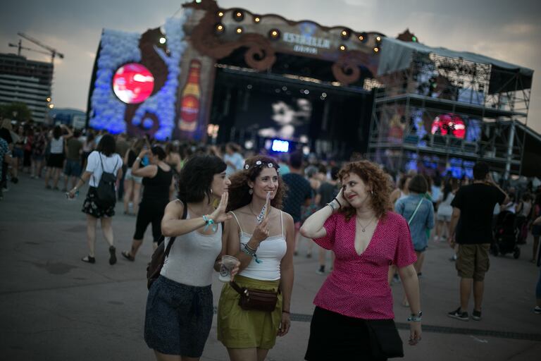 Ambiente el el Parc del Fòrum, en un festival Cruïlla.