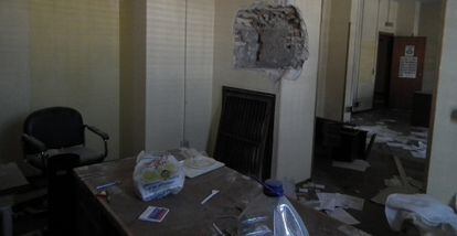 Interior del edificio, fotografiado hace dos semanas.