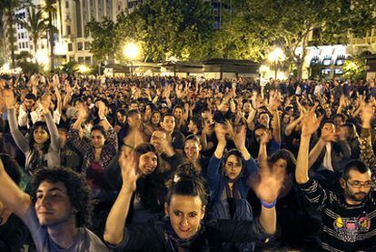 Manifestación del 15-M en Valencia.