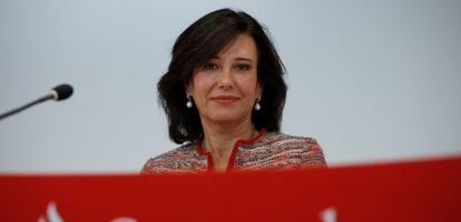 La presidenta de Banco Santander, Ana Botín.