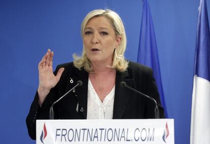 Marine Le Pen, presidenta del Front Nacional.