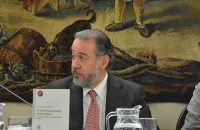 El senador mexicano, Raúl Cervantes, este miércoles en Madrid.