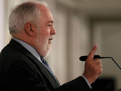 Miguel Arias Cañete este martes en Madrid. 