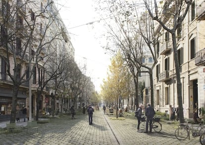 Proyecto ganador del concurso que inspirará las futuras calles del Eixample. / CIERTO ESTUDIO