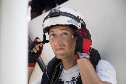 Dragos, rescatador de SOS Mediterranée.