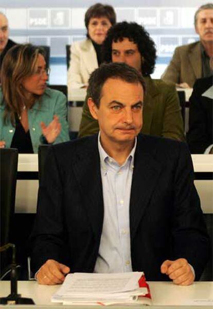 Zapatero, durante la reunión del Comité Federal del PSOE.