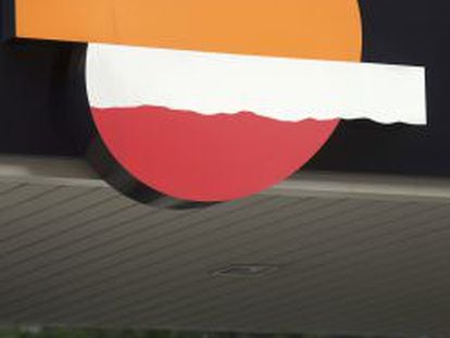 Logo de Repsol en una gasolinera
