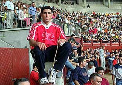 Julián Gómez Carpio, en la plaza de toros La Cubierta, de Leganés.