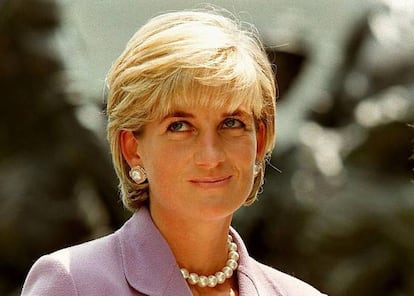 Diana durante una recepción en Washington en junio de 1997.